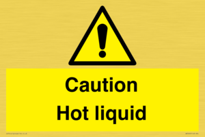 Caution Hot liquid